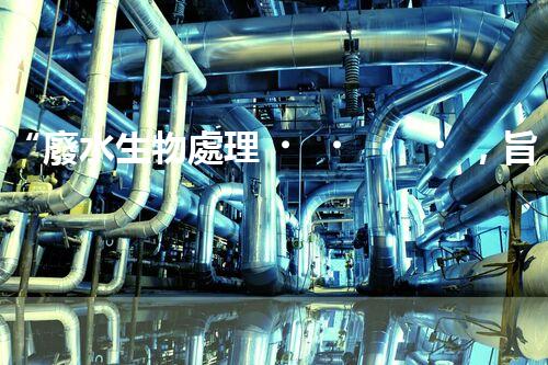 “廢水生物處理，旨在凈化水源，守護(hù)碧水藍(lán)天”